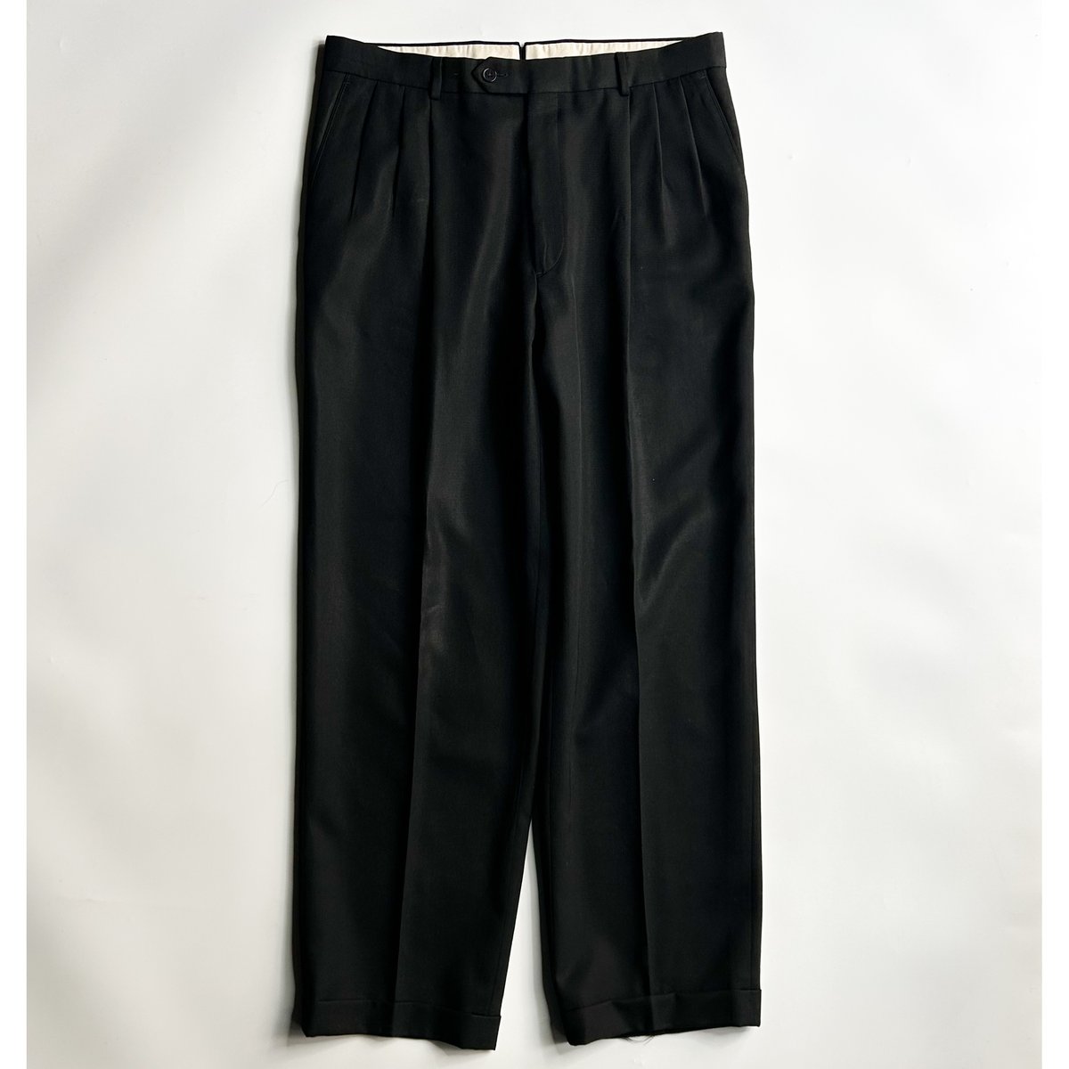 80's~ MONSIEUR by GIVENCHY gabardine fabric tuc