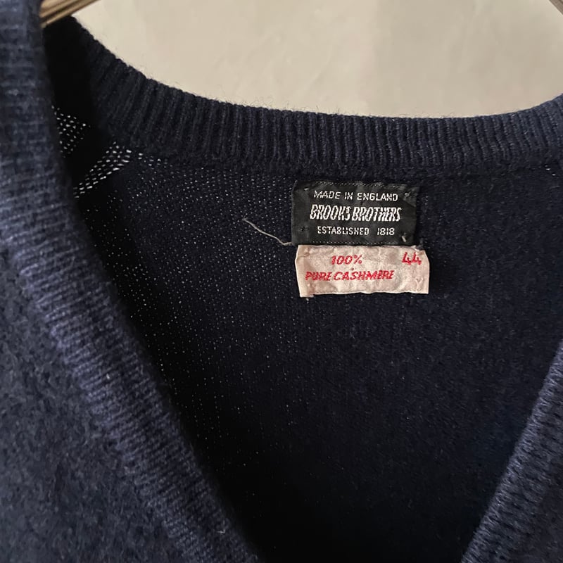 70s〜 Brooks brothers cashmere v-neck knit swea