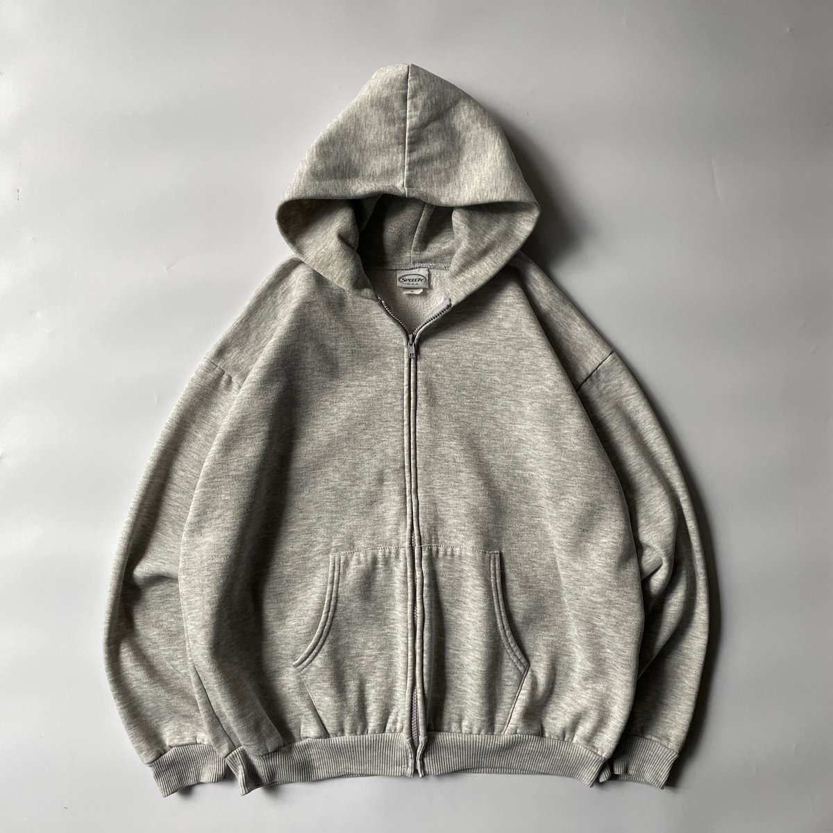 (古着)90s カシミヤジップパーカー ニット フーディー　cityboy 古着)90s カシミヤジップパーカー ニット フーディー cityboy