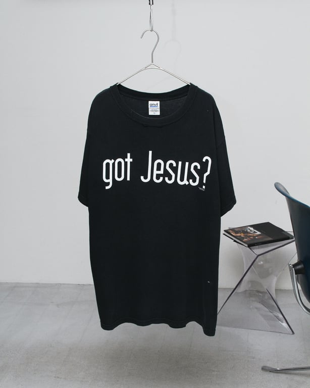 90s~ "got jesus?" print T-shirt