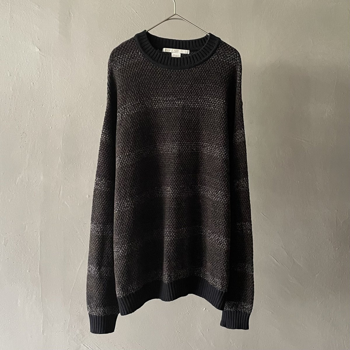【ほぼ未使用】PERRY ELLIS タキシードセット 39S WOOL100% 90s Perry ellis striped cotton knit | sui & shara