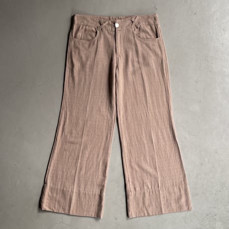 90s~ organic cotton plaid pants