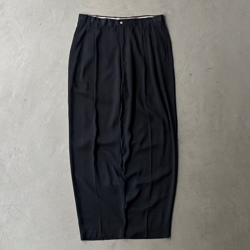 90s~ Tommy bahama silk slacks “Black” | sui & s