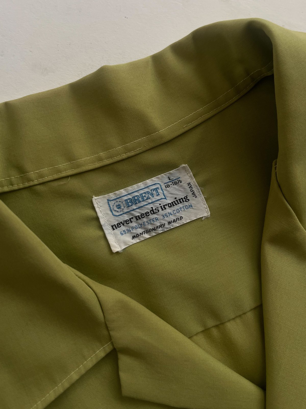 珍品❗️70s Brent pullover polyester shirt 珍品❗️70s Brent pullover polyester shirt - メルカリ