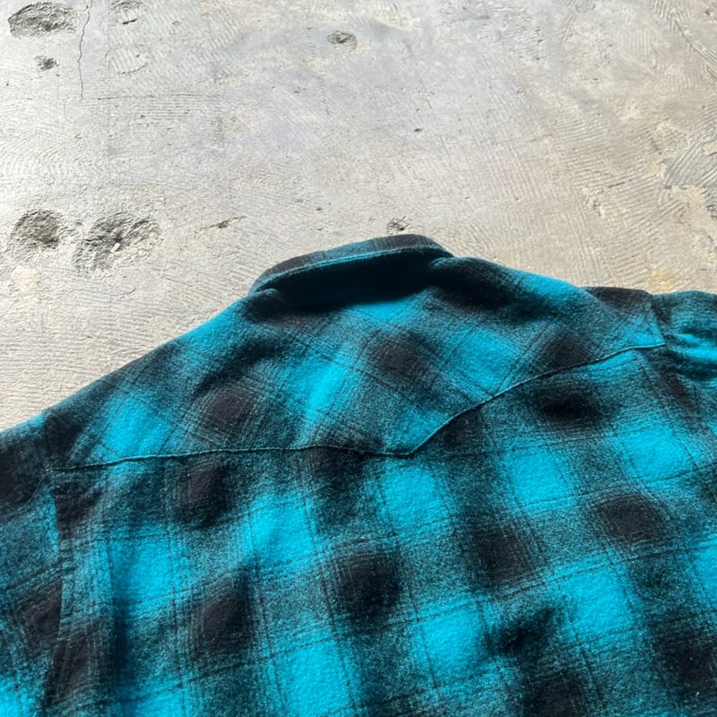 70s pendleton western ombre check shirt | sui & 70s pendleton western ombre check shirt | sui &