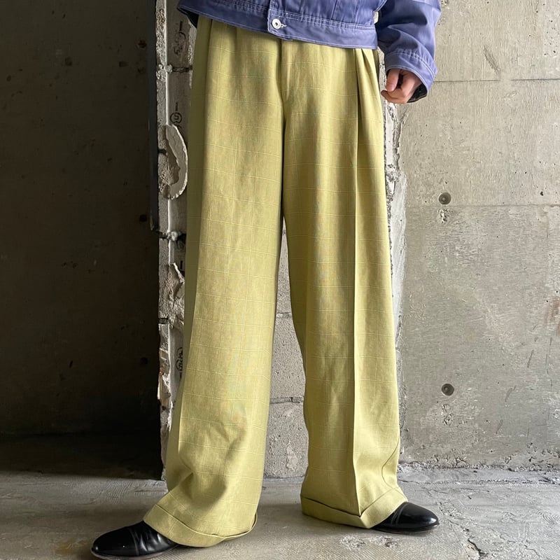 古着 smokey joe's デザインパンツ ワイドパンツ スラックス