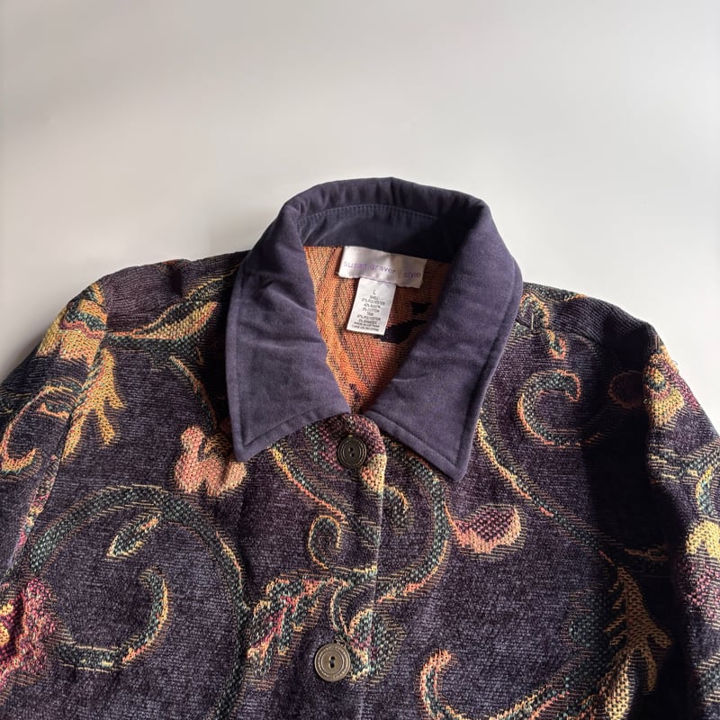 3日間限定値下げ HYDE着 SACRED HEART BLOUSON 90's~ Floral pattern jacquard jacket | sui & shara