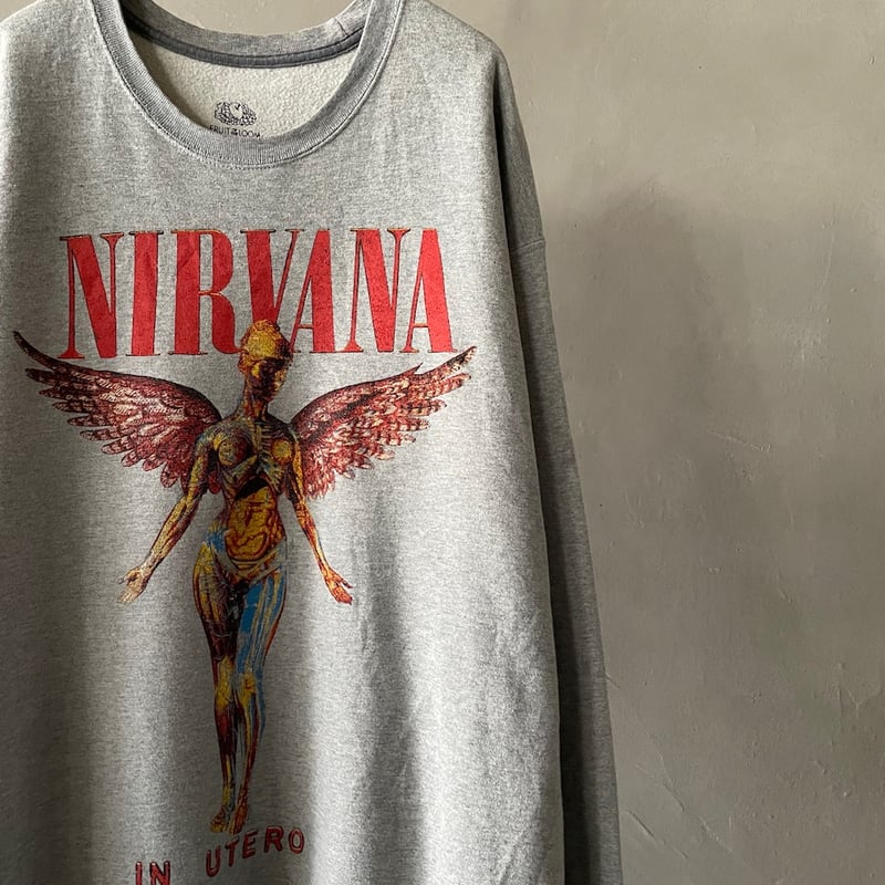 NIRVANA IN UTERO THAILAND BOOTLEGフェード黒XL NIRVANA IN UTERO THAILAND BOOTLEGフェード黒XL