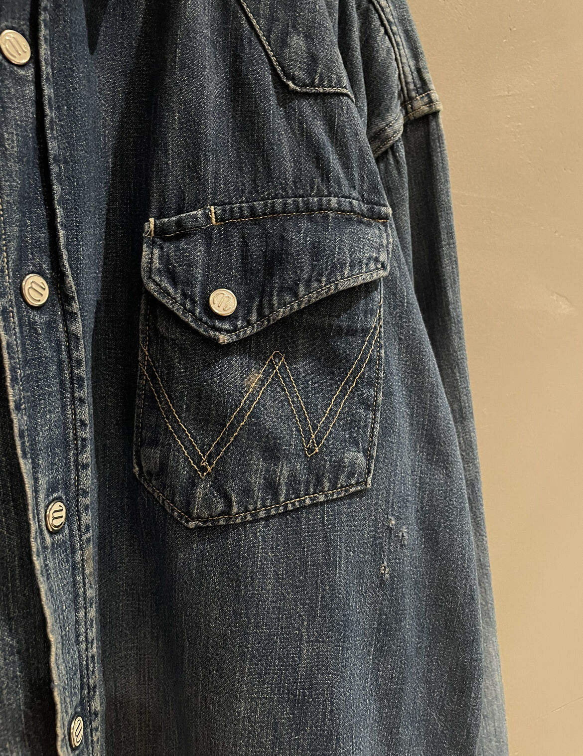 50s Wrangler 27MW Denim Western Shirts 50年代 ラングラー27MW