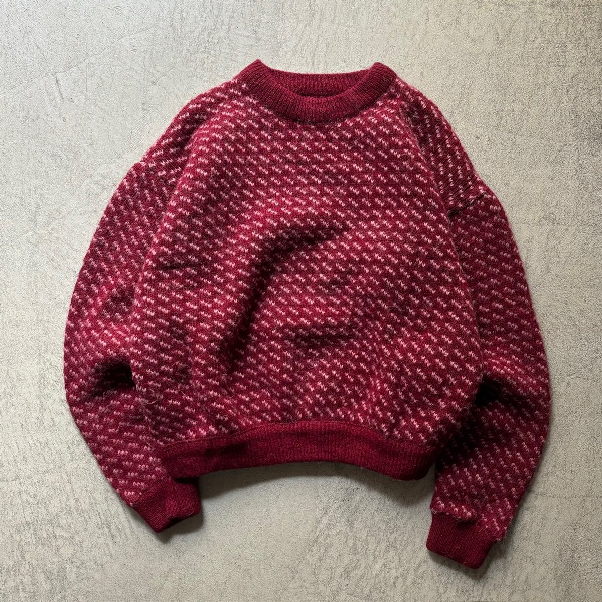 70s〜 L.L.Bean birds eye knit sweater | sui & shara