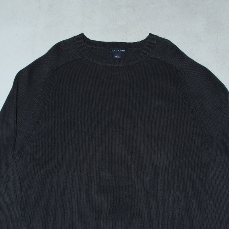 90s BLACK ランズエンド　ドリフターセーター　黒　LAND’S END 90s BLACK ランズエンドドリフターセーター黒LAND'S END