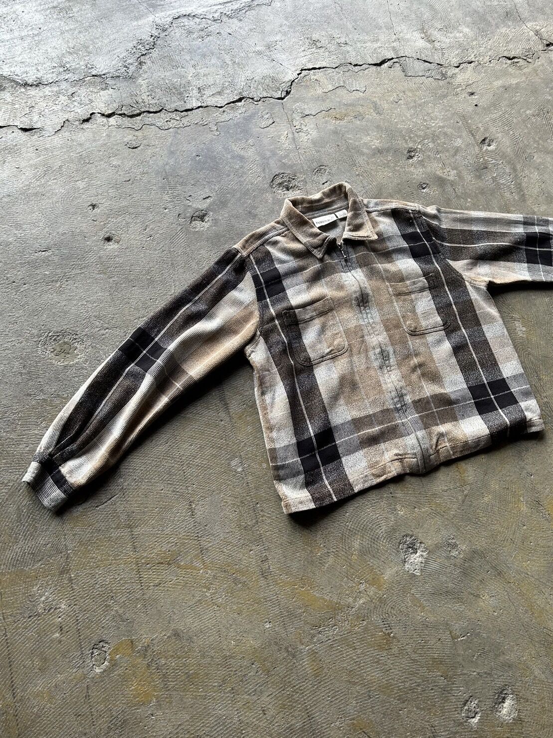 90s 〝FASHION BUG〟cotton check full zip jacket 90s 〝FASHION BUG〟cotton check full zip jacket