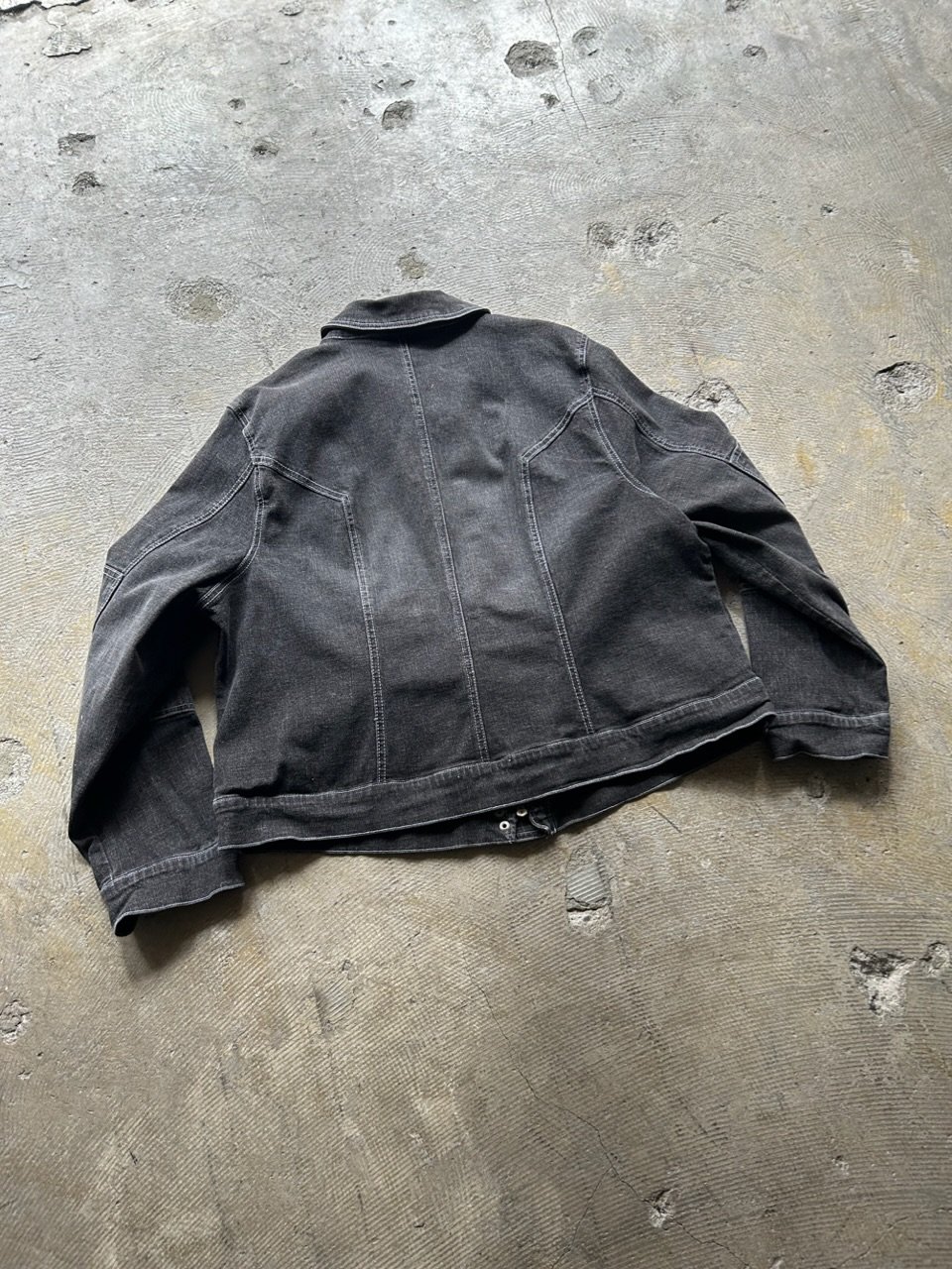 90's zip design denim jacket | sui & shara