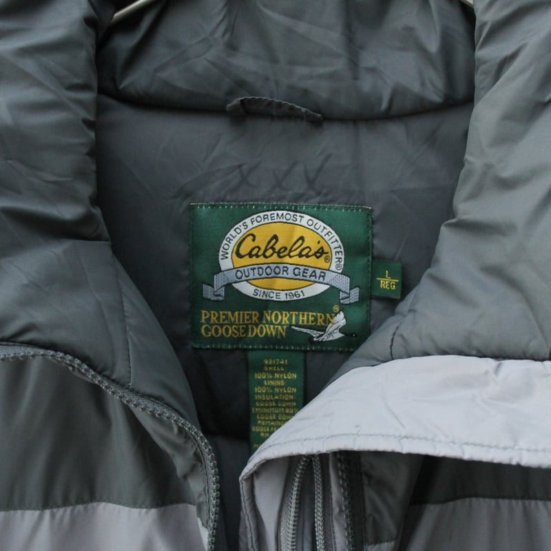 90s Cabela's half zip pullover down jacket | su