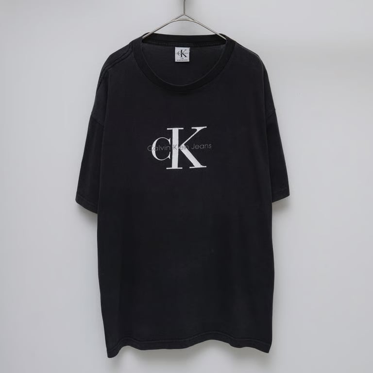 90s~ Calvin klein logo print T-shirt made in usa｜カルバンクライン