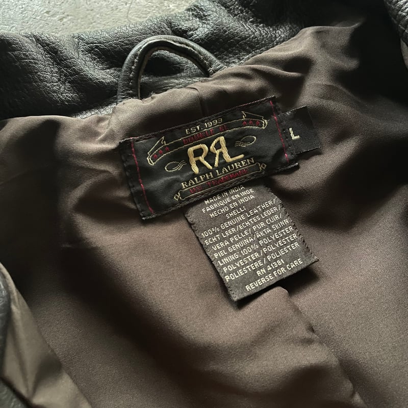 90s RRL leather sports jacket | sui & shara 90s RRL leather sports jacket | sui & shara