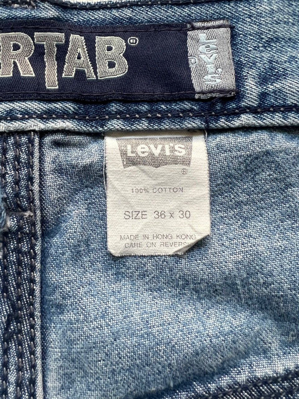 90s Levis silver tab double knee painter denim
