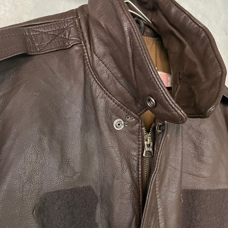 80s SADDLERY A-2 type leather jacket | sui & s 80s SADDLERY A-2 type leather jacket | sui & s