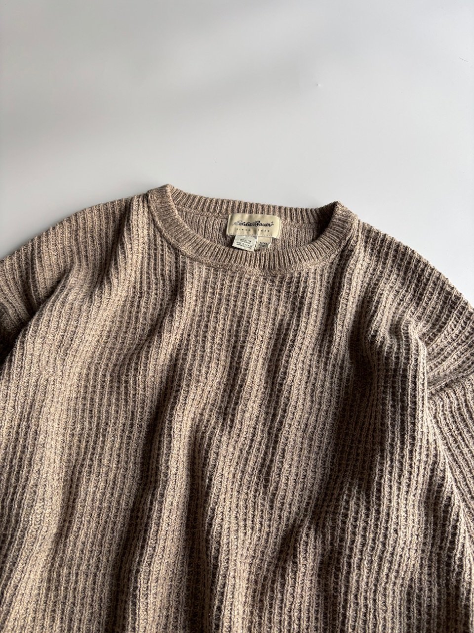 00's Eddie Bauer oversized cotton/acrylic knit