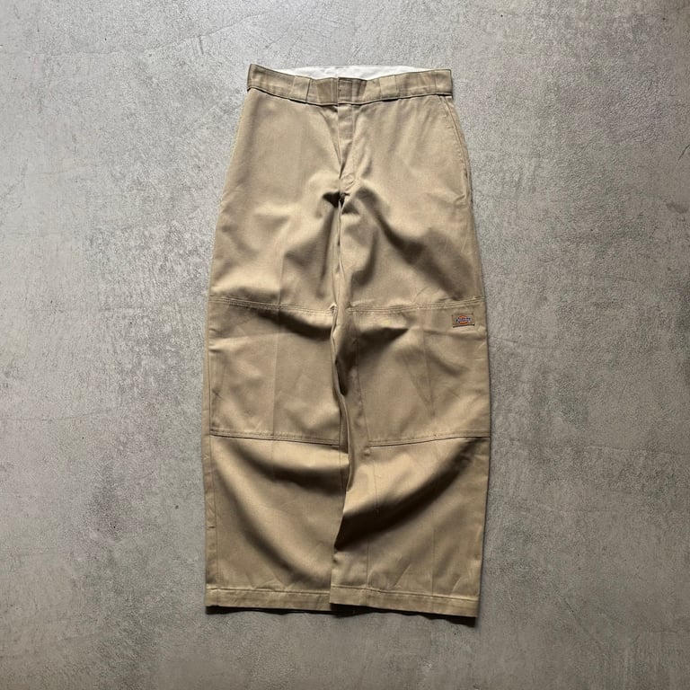 90s〜 Dickies double knee work pants "beige"｜ディッキーズ
