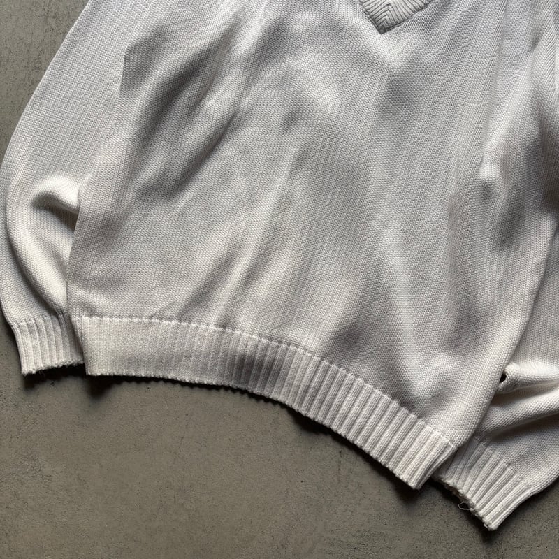 90s Eddie Bauer ガゼットV コットンニット L ダークグレー 90s Eddie Bauer ガゼットV コットンニット L ダークグレー Tops
