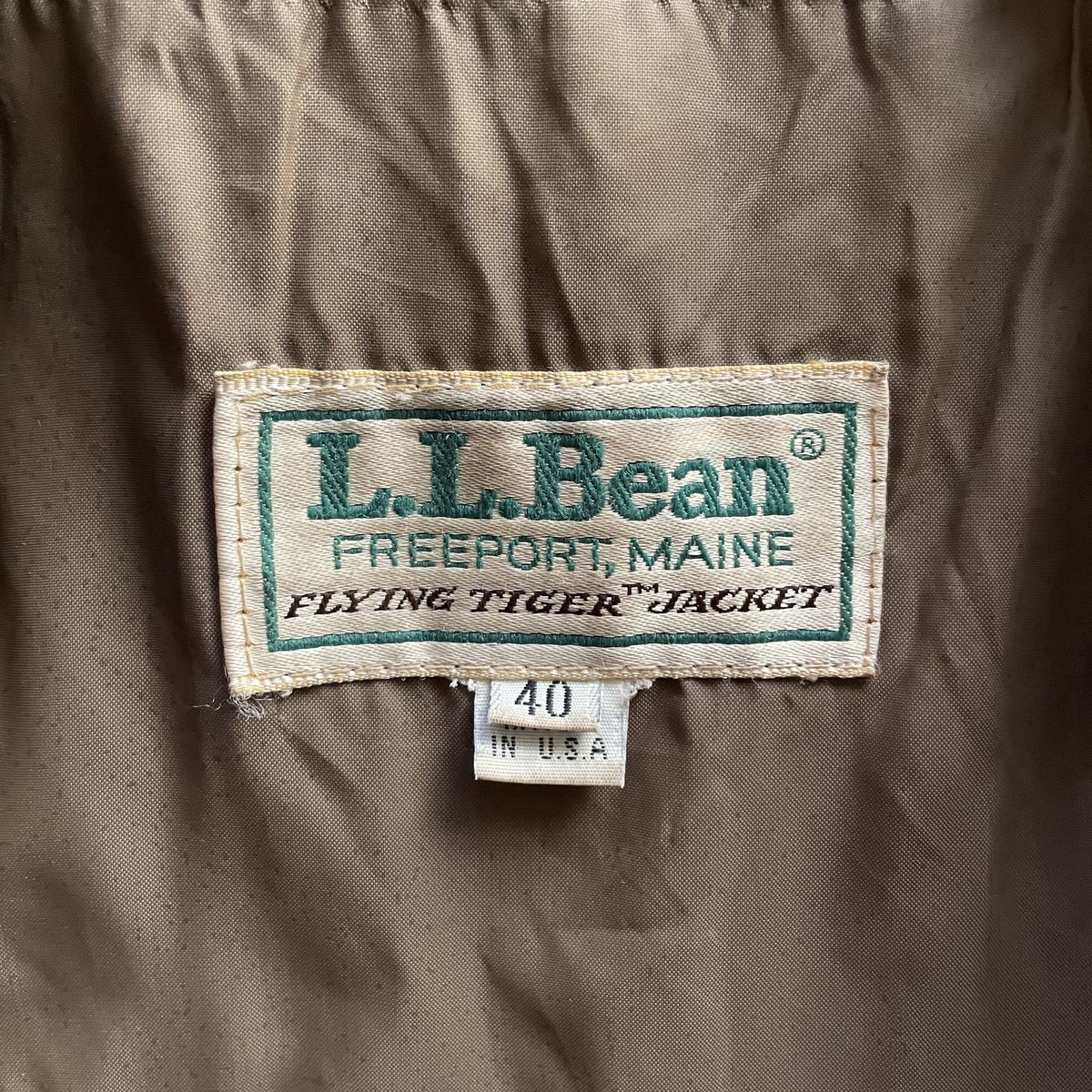 80s L.L.Bean A-2 type leather jacket ''Thinsula 80s L.L.Bean A-2 type leather jacket ''Thinsula