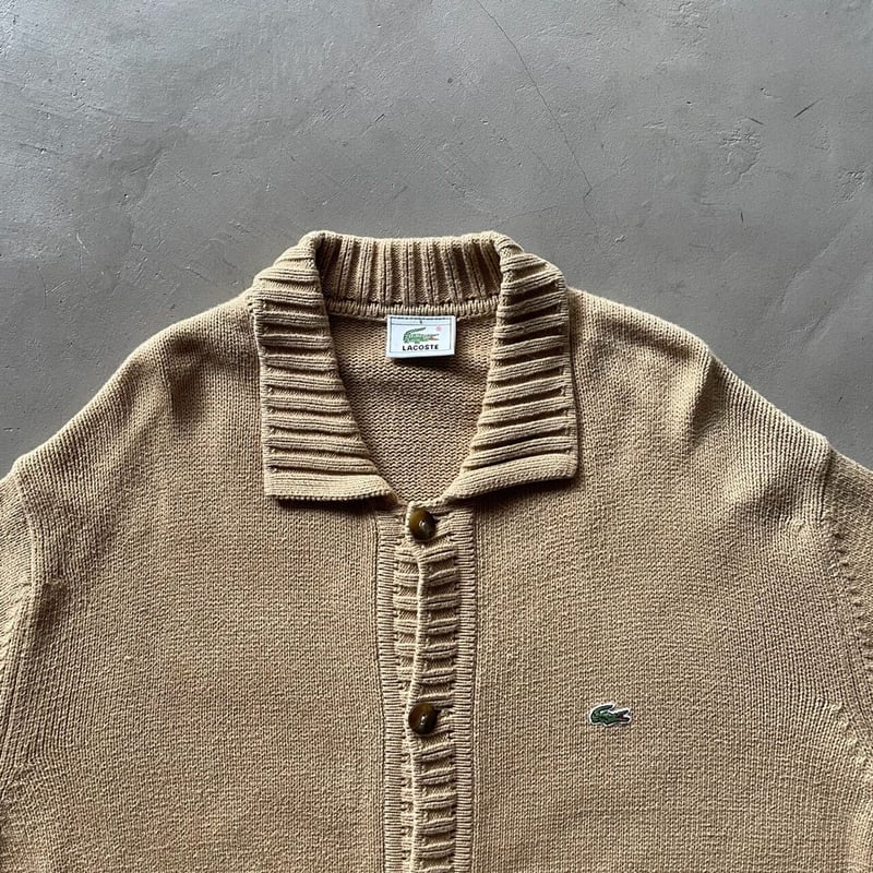 80s ラコステ LACOSTE ヴィンテージ カーディガン スペイン製 80s ラコステ LACOSTE ヴィンテージ カーディガン スペイン製