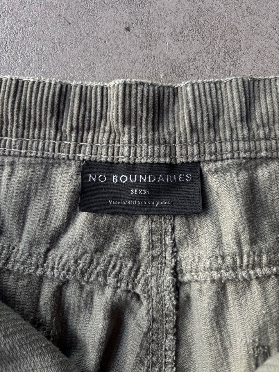 No boundaries double knee painter corduroy pan