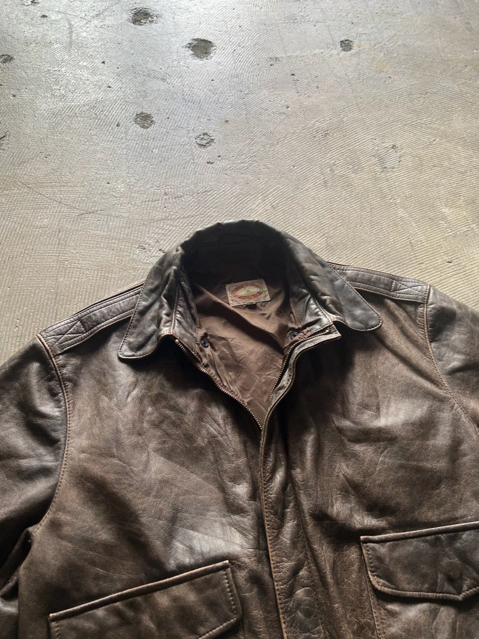80s banana republic A-2 type flight jacket | su 80s banana republic A-2 type flight jacket | su