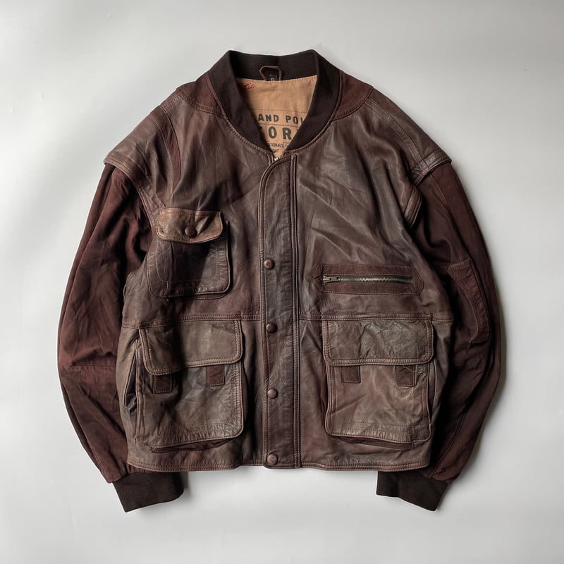 90s 2way leather/suede jacket | sui & shara