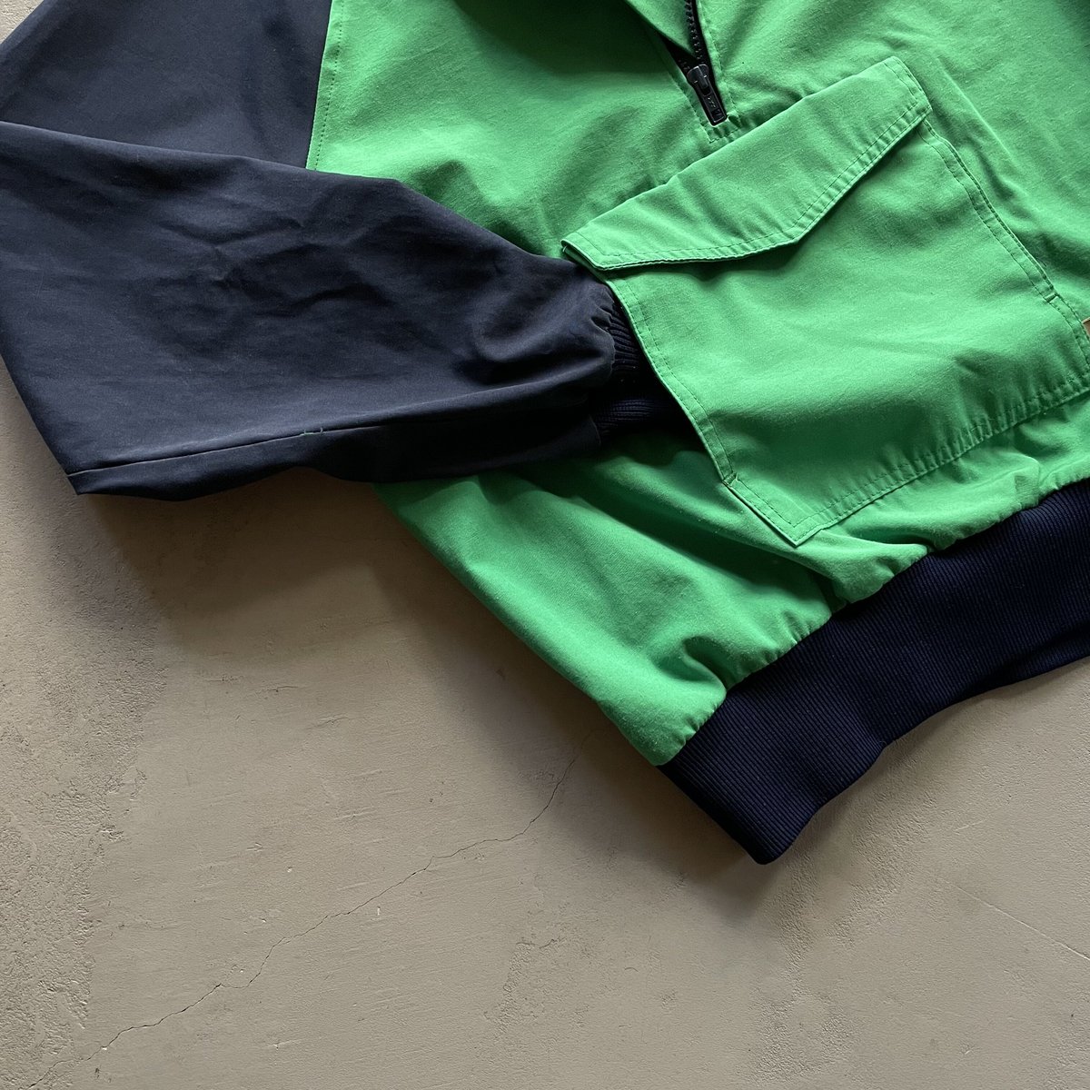 80s Mother karens cotton nylon half zip ski pul