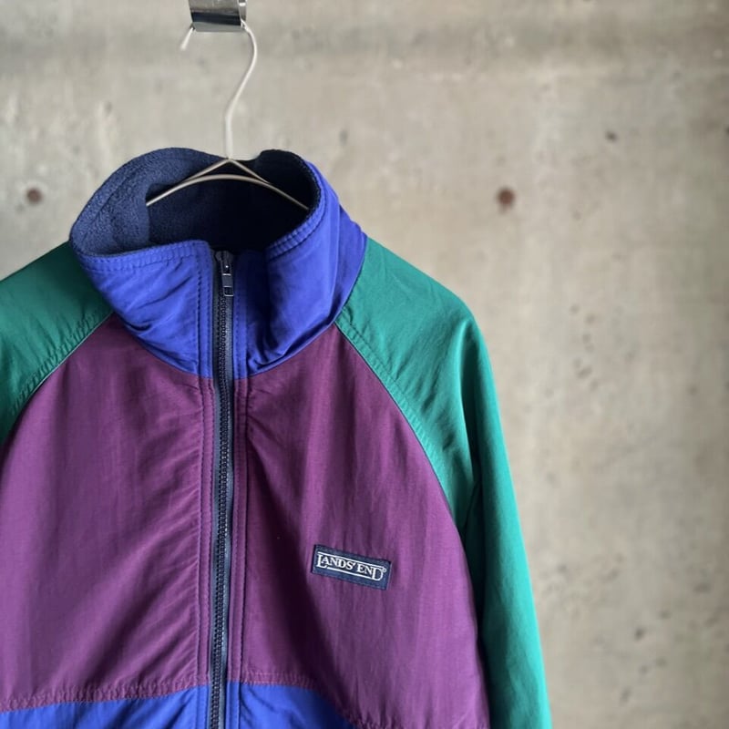 90s LANDS' END multicolor warm up jacket | sui 90s LANDS' END multicolor warm up jacket | sui