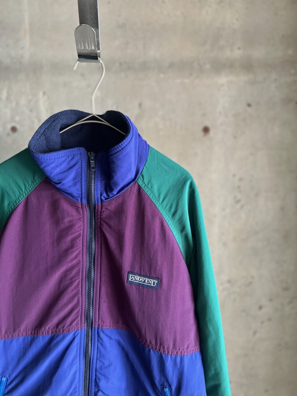 90s LANDS' END multicolor warm up jacket | sui