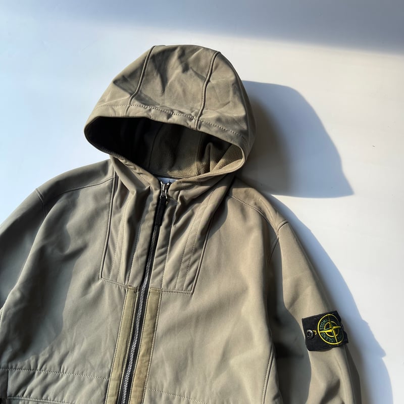 STONE ISLAND soft shell-R hoodie jacket | sui 
