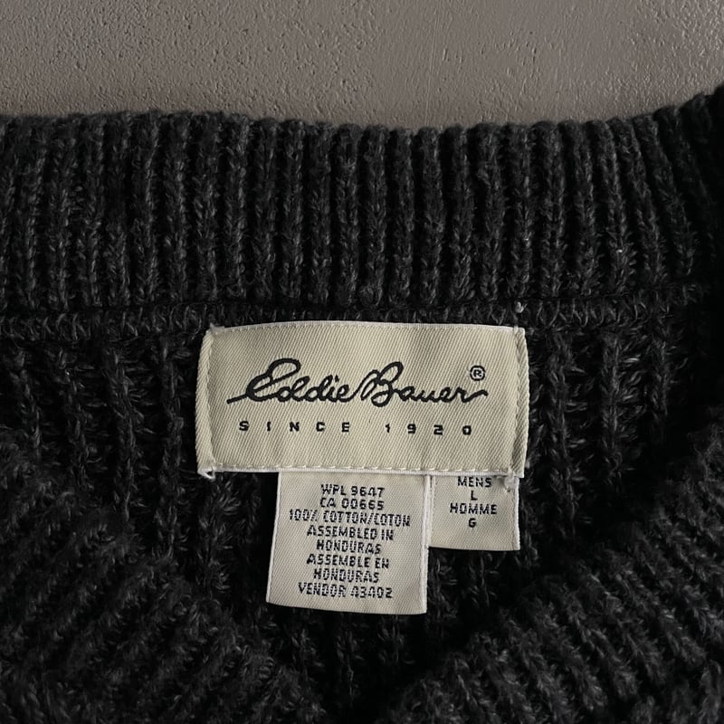 トップス 80's eddie bauer cotton knit Eddie Bauer（エディーバウアー）の「80s Eddie Bauer