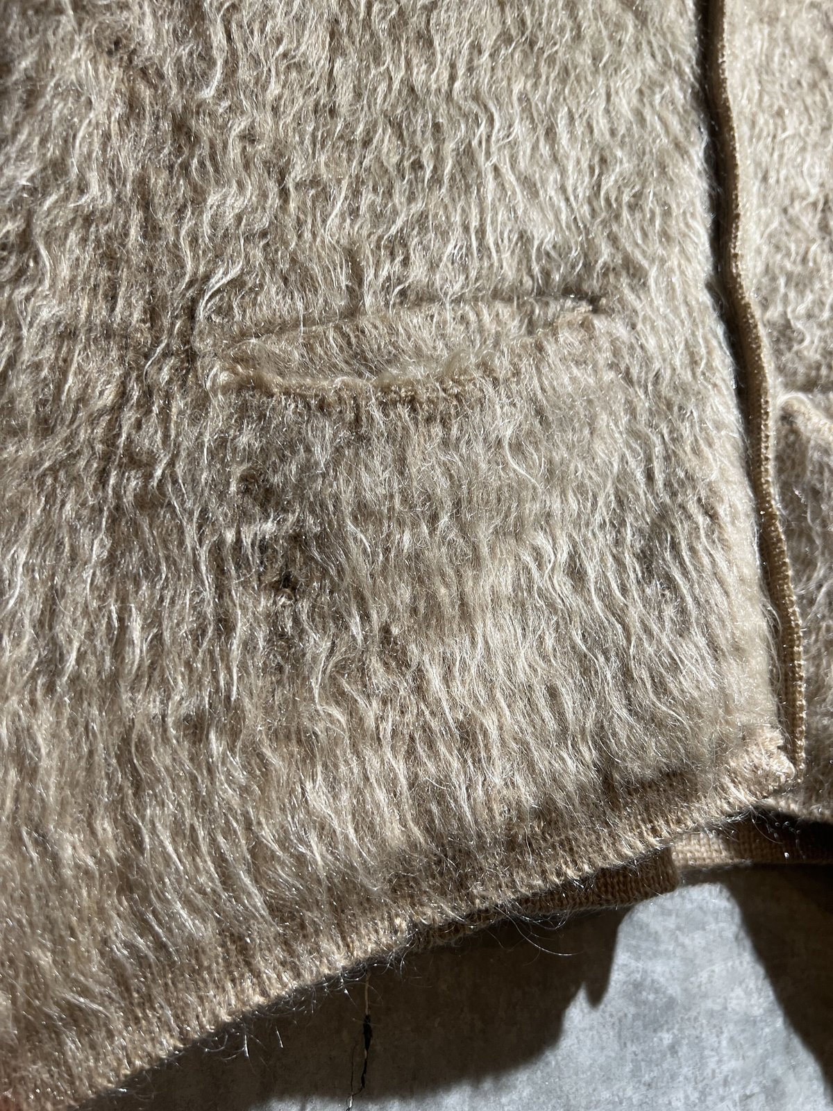 60s Mcgregor ''Powder Snow'' shaggy mohair kni...