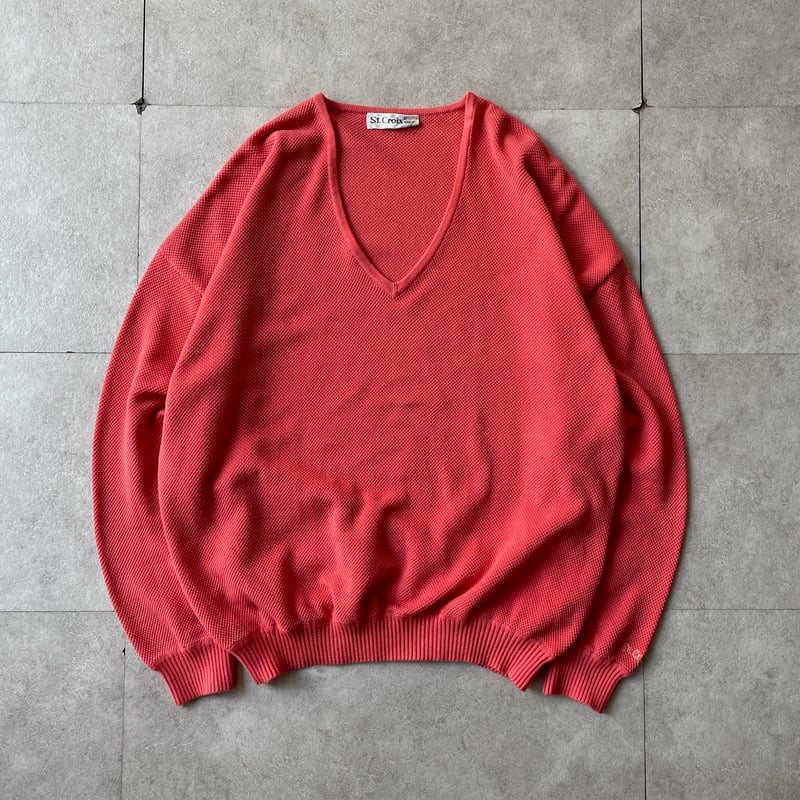 90s St.Croix V neck cotton knit Made in USA | s