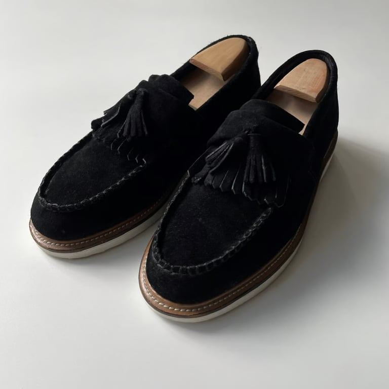 Dr. Martens suede tassel loafer