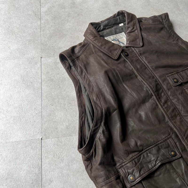 90s Towne from London Fog 2way leather jacket |
