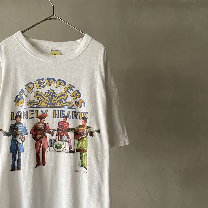 90sヴィンテージ BEATLES Sgt Peppers バンドTシャツ L The Beatles Sgt. Pepper's Lonely Hearts Club Band - AOP all