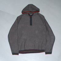 80s~ Orvis Michigan rag pattern cotton hoodie |