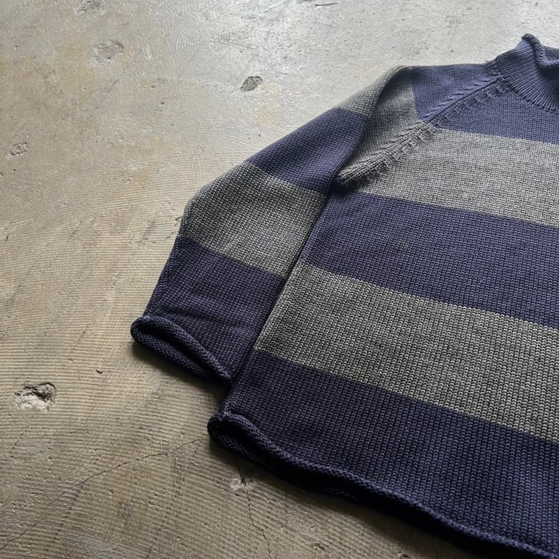 90s J.crew roll neck border wool knit | sui & s 90s J.crew roll neck border wool knit | sui & s