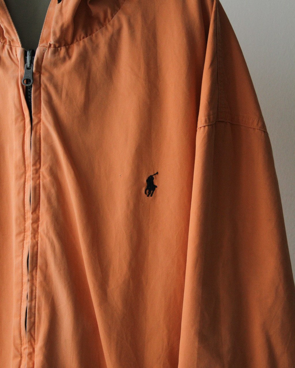 90s Ralph lauren reversible zip up hooded jacke