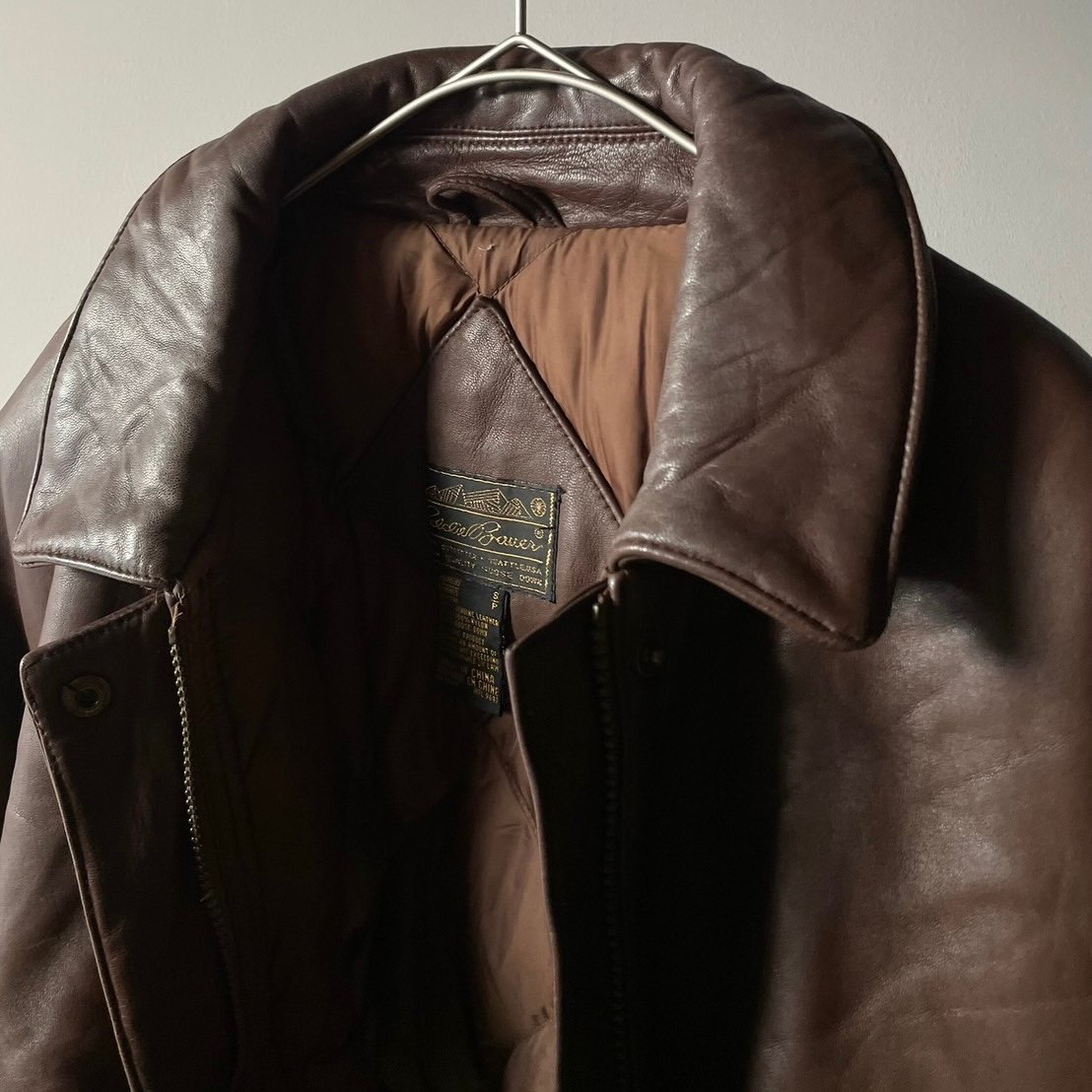 80s〜Eddie Bauer leather down jacket | sui & shara