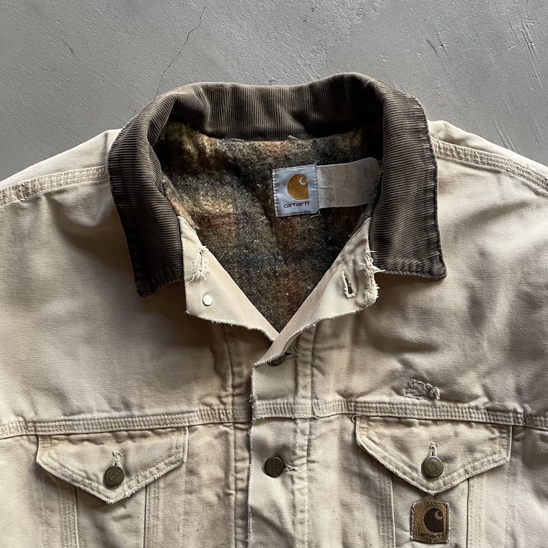 80s~ Carhartt tracker type duck jacket ''damage 80s~ Carhartt tracker type duck jacket ''damage