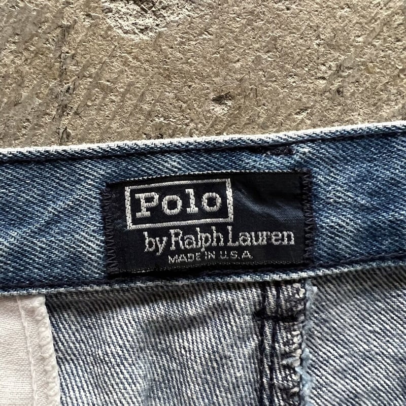 80s Ralph Lauren 2tuck denim slacks Made in USA 80s Ralph Lauren 2tuck denim slacks Made in USA