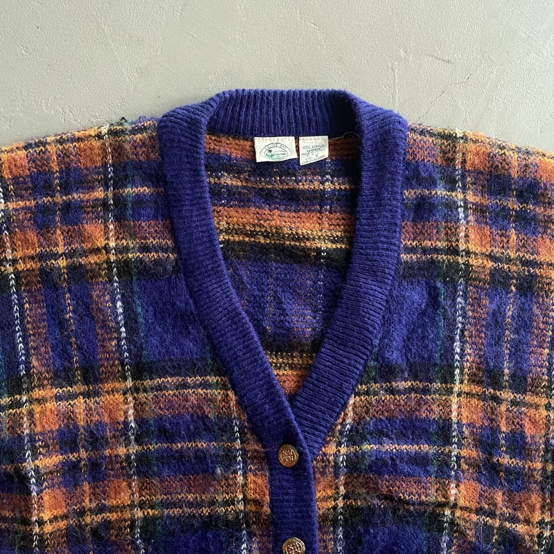 90s〜 Colter bay plaid acryl cardigan | sui & shara 