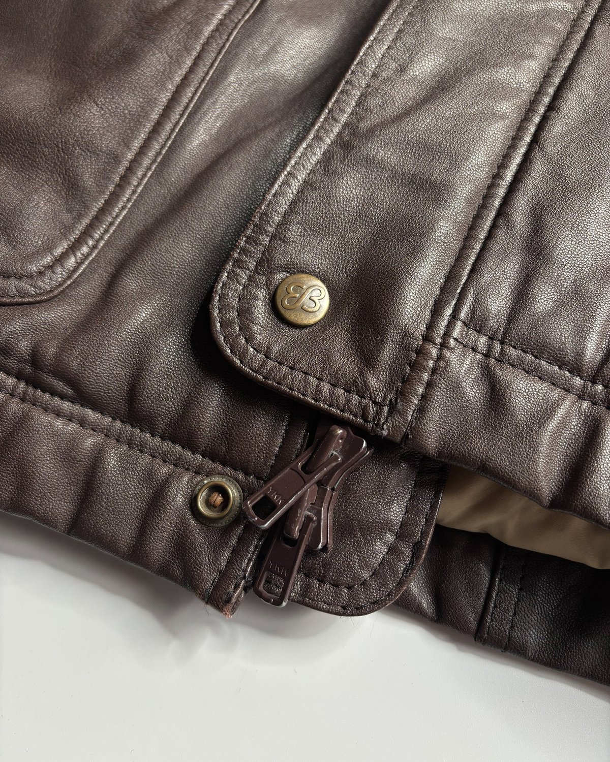 80s Eddie Bauer leather down jacket | sui & shara