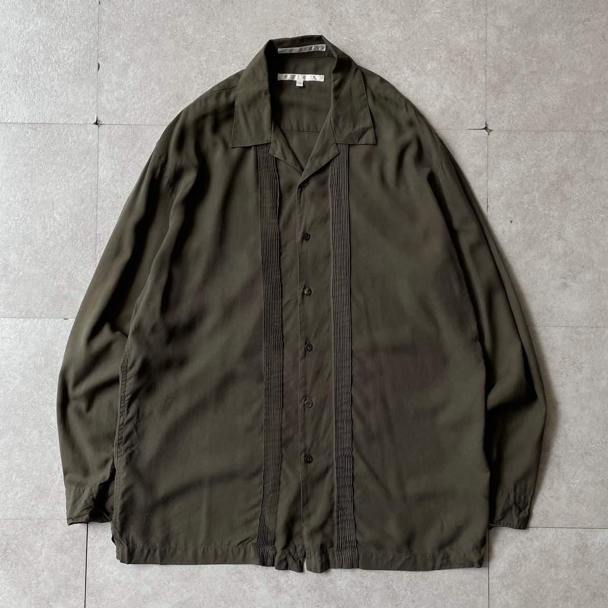 PERRY ELLIS silk l/s design shirt | sui & shara