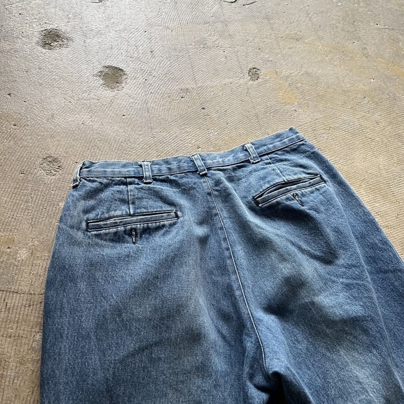 80s Ralph Lauren 2tuck denim slacks Made in USA 80s Ralph Lauren 2tuck denim slacks Made in USA